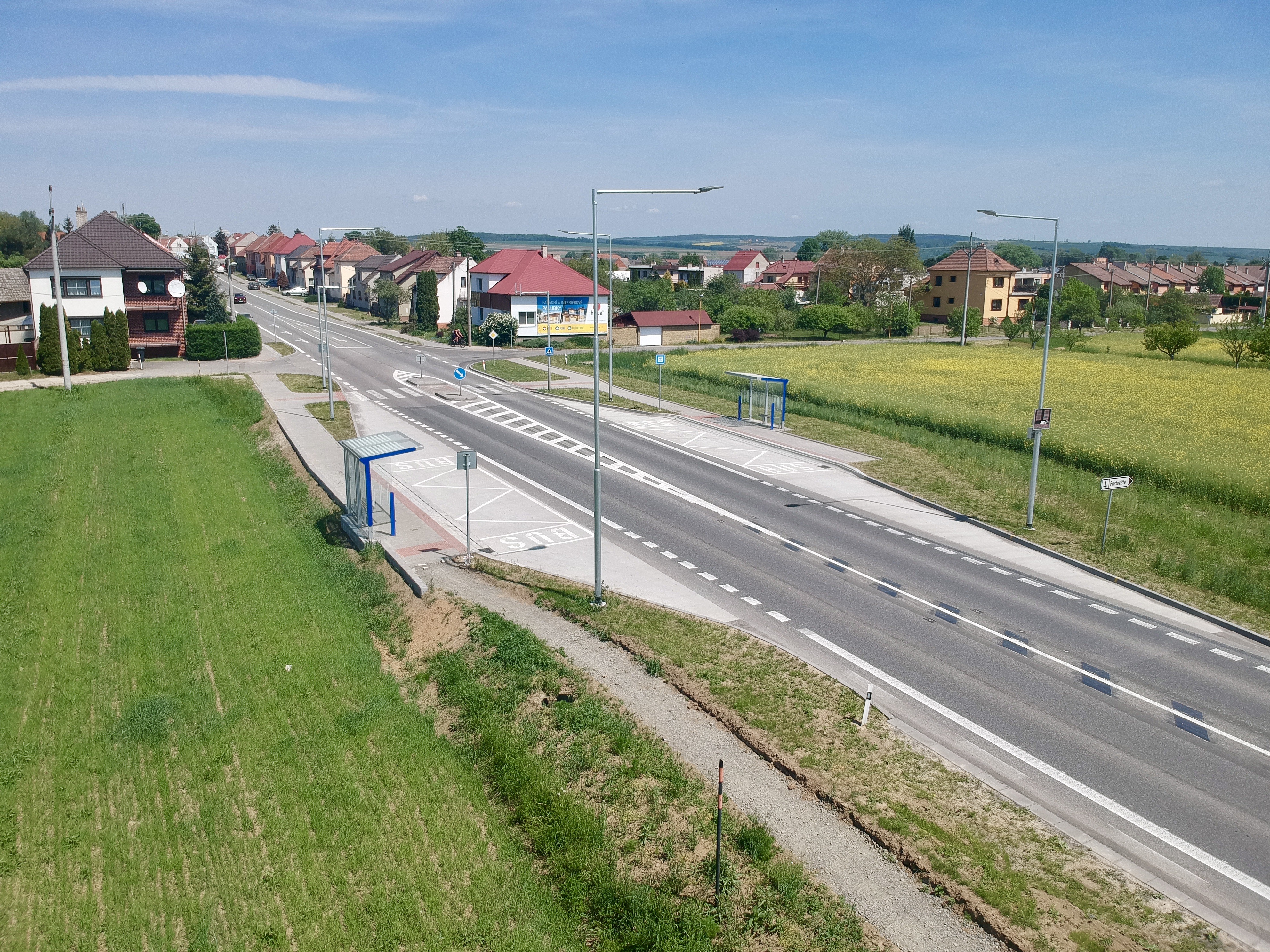 Spytihněv – autobusová zastávka - Budowa dróg i mostów