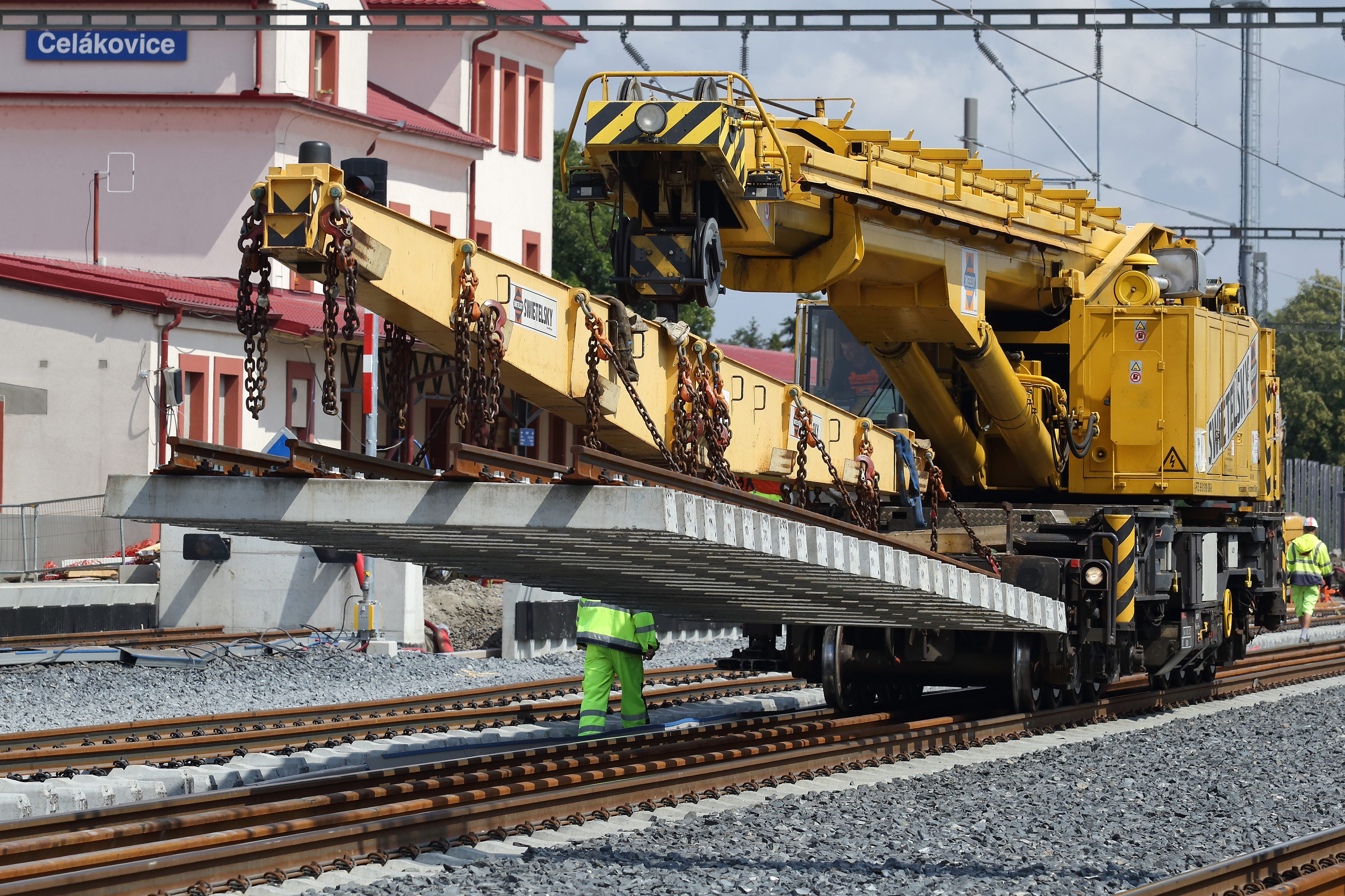 Optimalizace trati Lysá nad Labem – Praha Vysočany, 2. stavba / I. část žel. stanice Čelákovice  - Budownictwo kolejowe