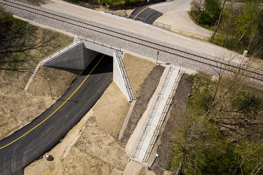 Eisenbahnüberführung Walpertskirchen - Budowa dróg i mostów