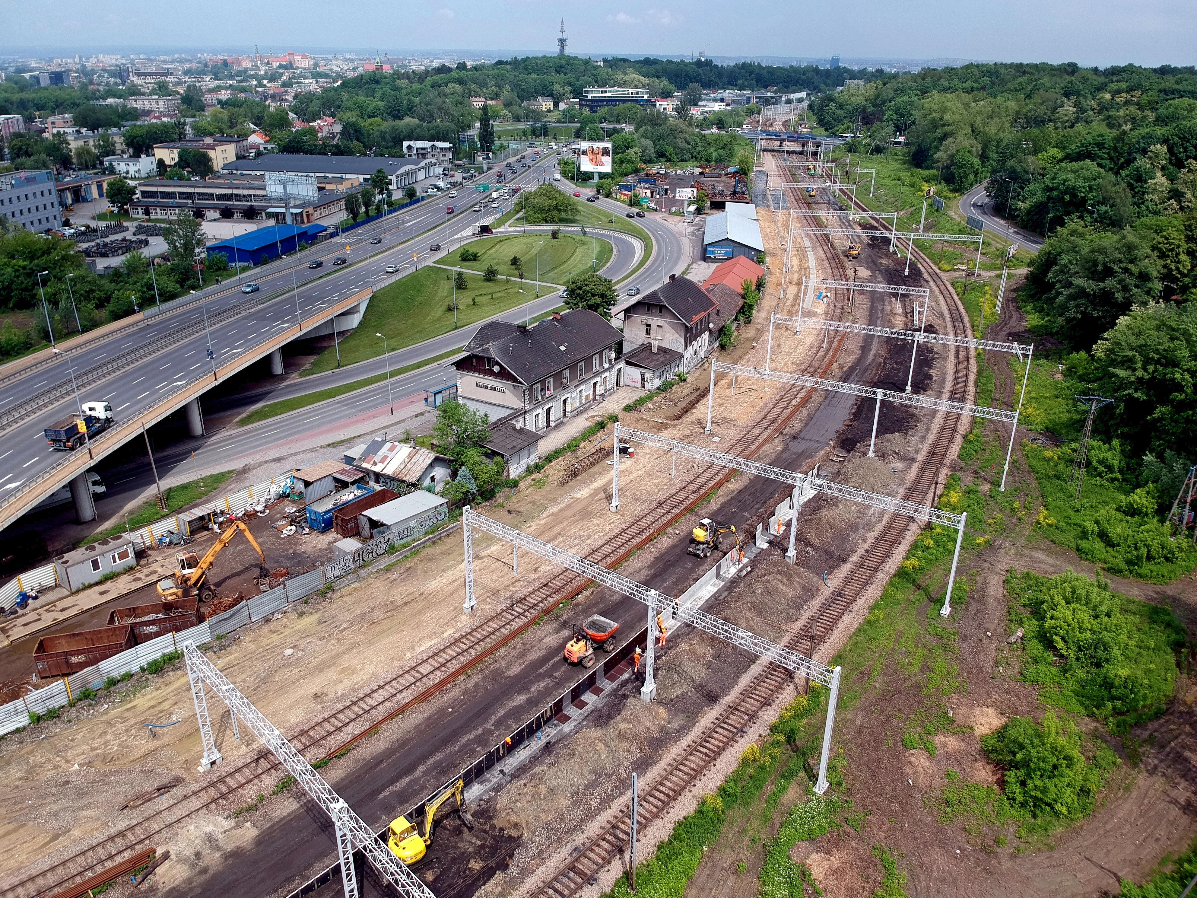 Linia 94 – Odcinek Kraków Bonarka – Podbory Skawińskie - Budownictwo kolejowe