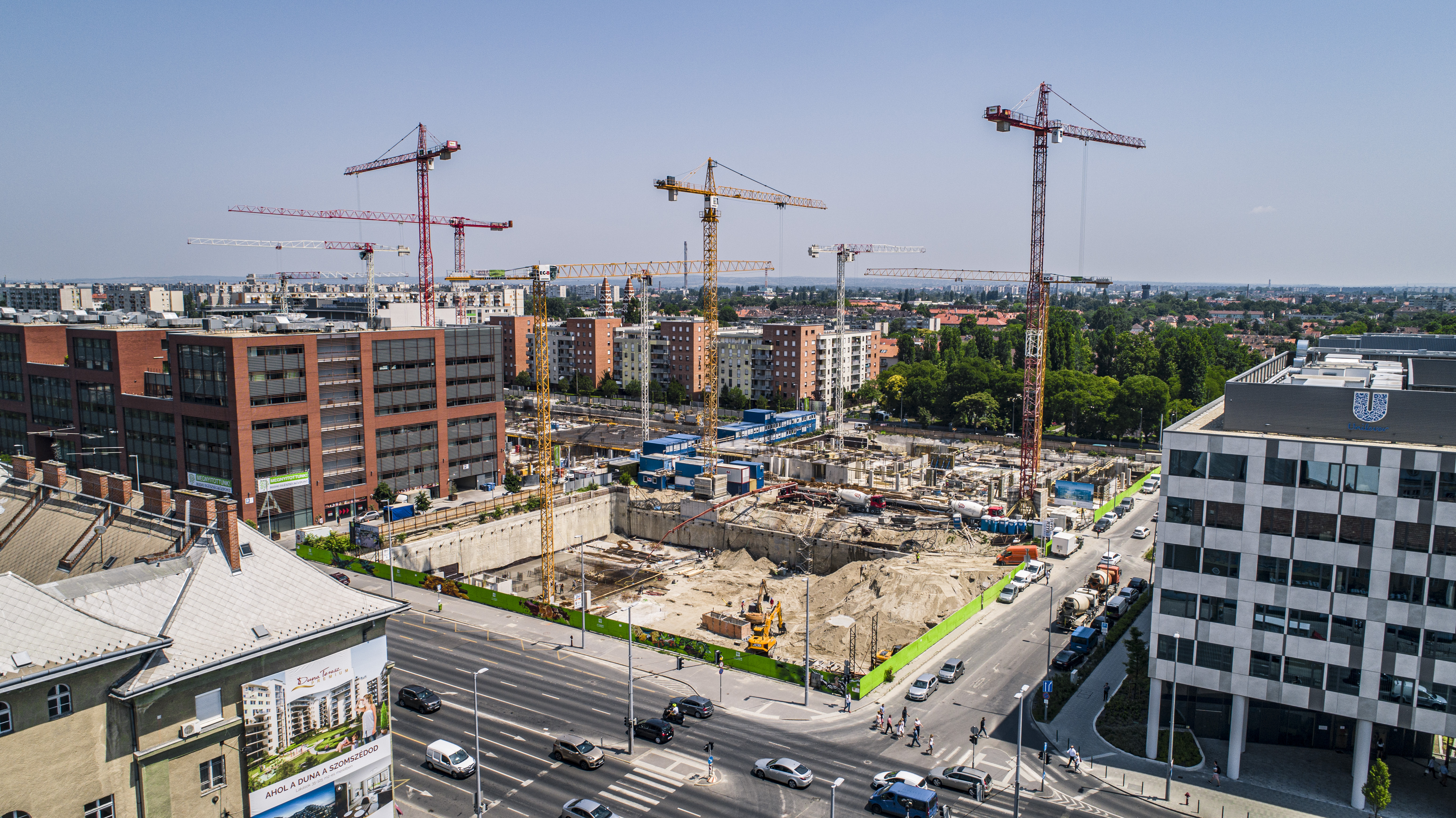 Váci Greens 'E', 'F' mélyalapozási munkái  - Budownictwo lądowe podziemne