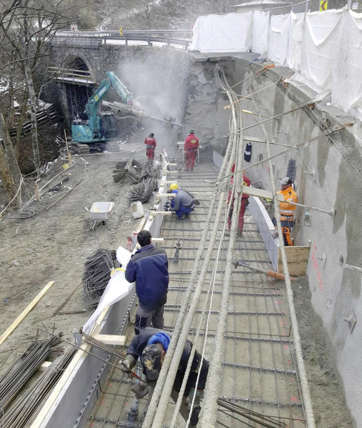 Tiefbau-Arbeiten, Mairtalbrücke - Budownictwo lądowe podziemne