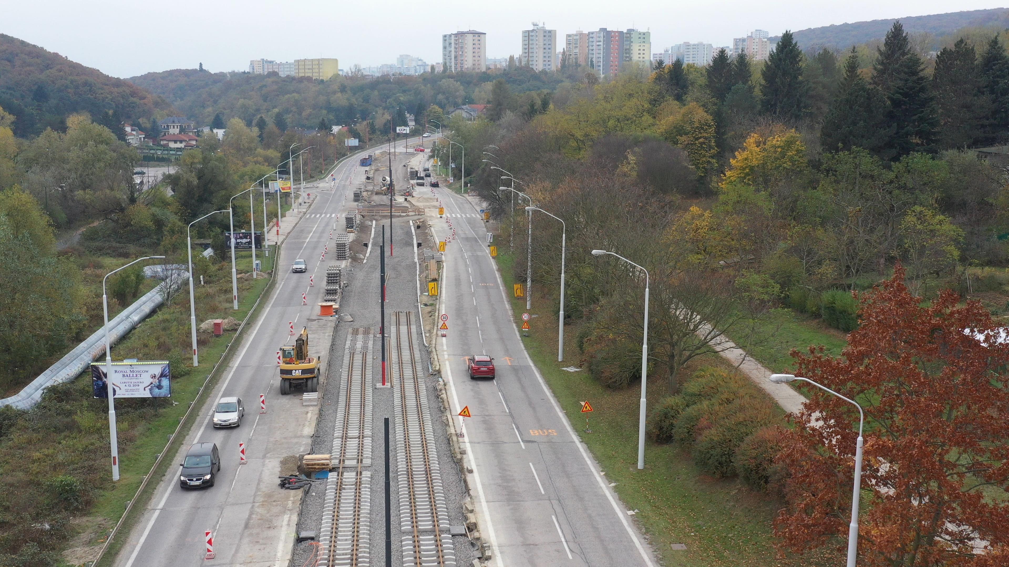 Modernizácia električkových tratí - Dúbravsko - Karloveská radiála - Budownictwo kolejowe