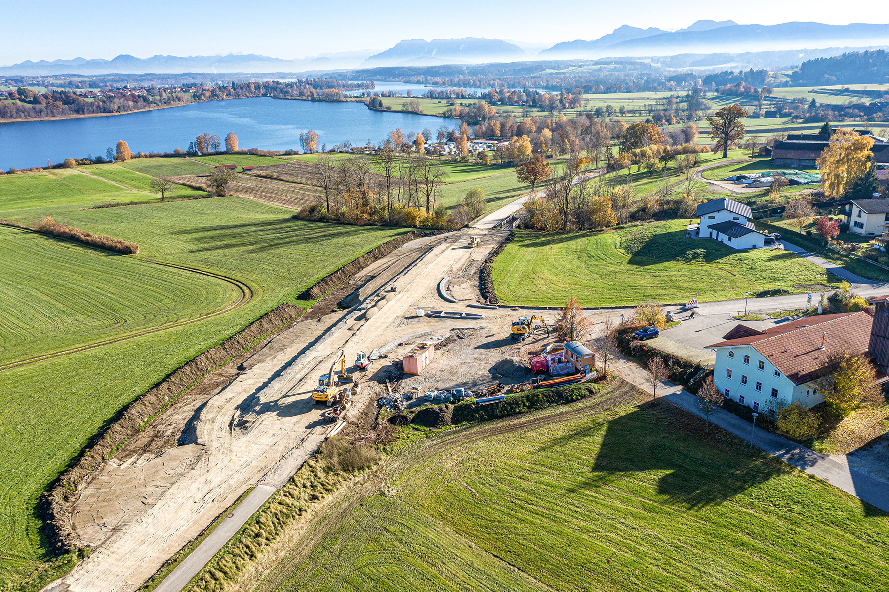 Straßenbau, Taching am See - Budowa dróg i mostów