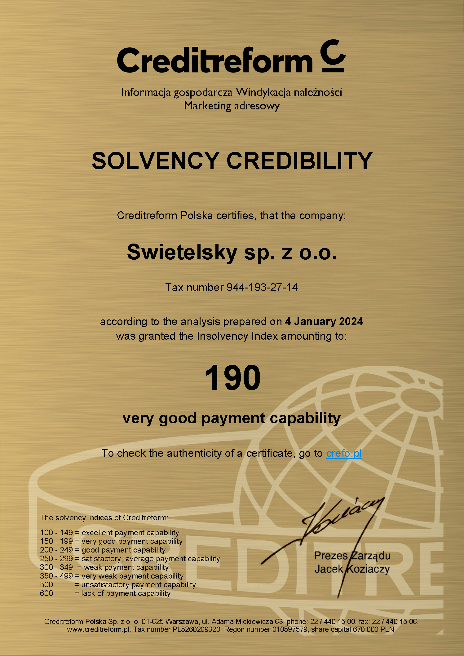 Solvency Credibility Swietelsky Sp. Z O.O. 2024 01 04 (1)