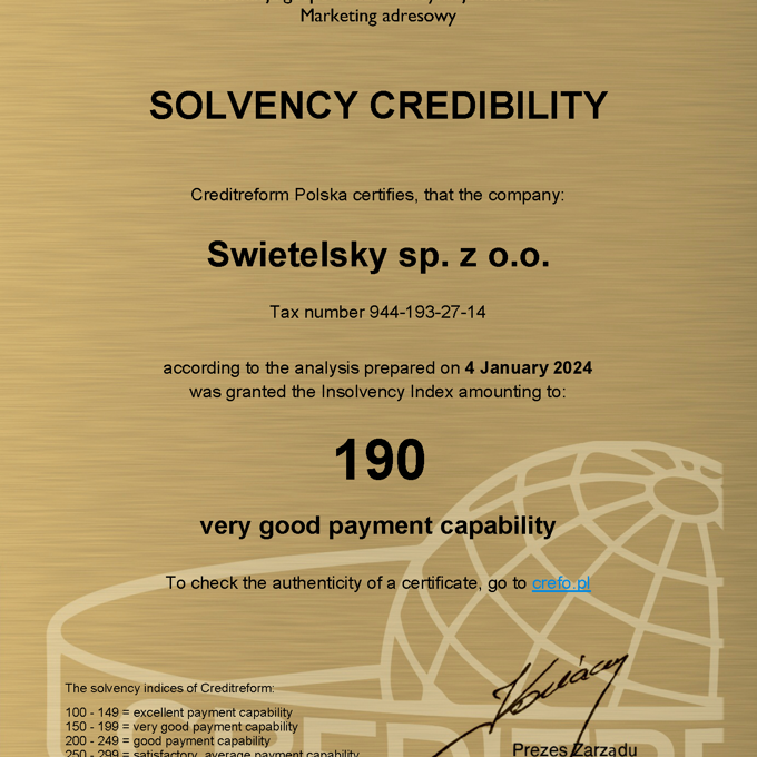 Solvency Credibility Swietelsky Sp. Z O.O. 2024 01 04 (1)