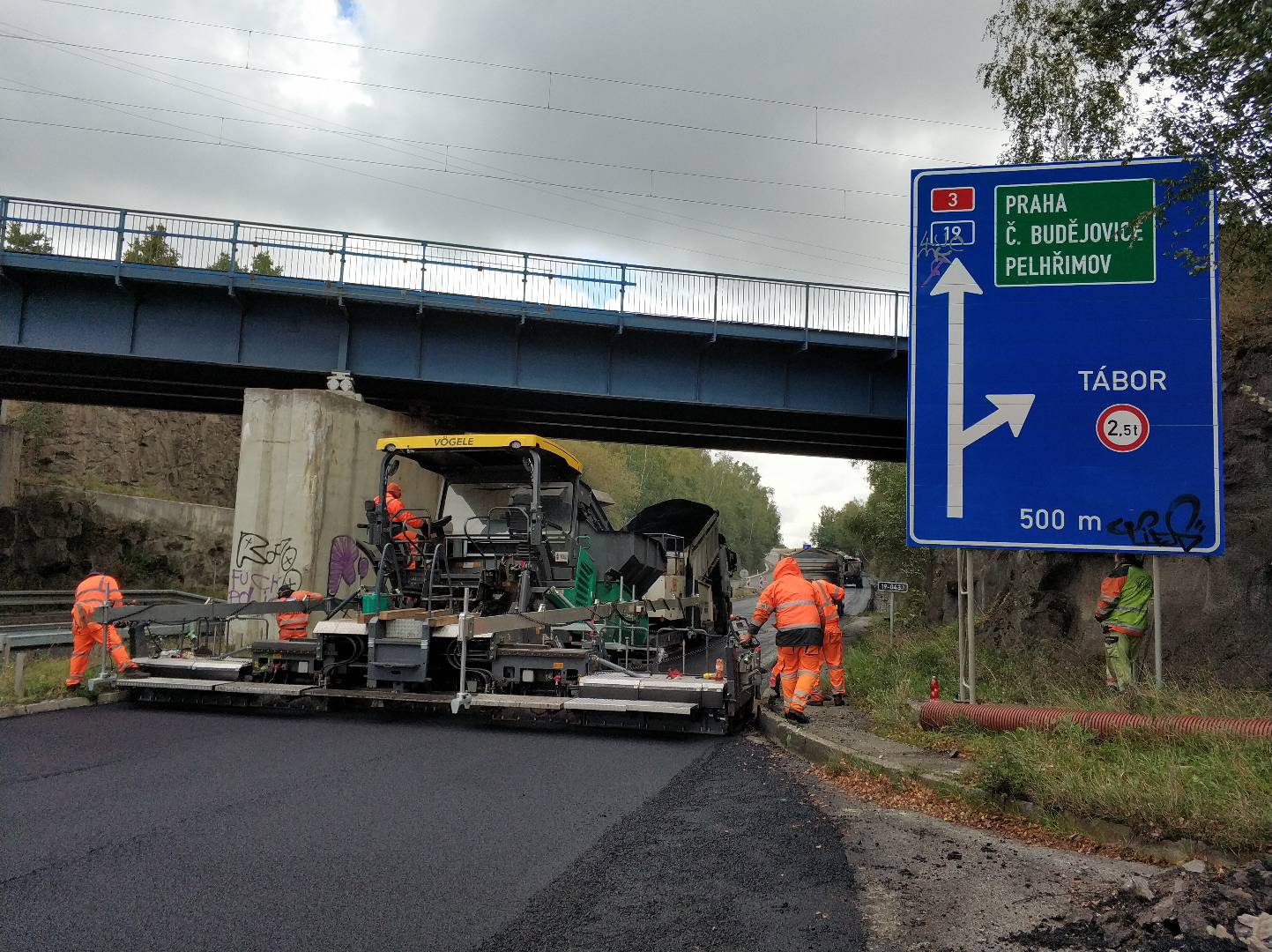 Silnice I/19, Tábor – rekonstrukce mimoúrovňové křižovatky s dálnicí D3 - Budowa dróg i mostów