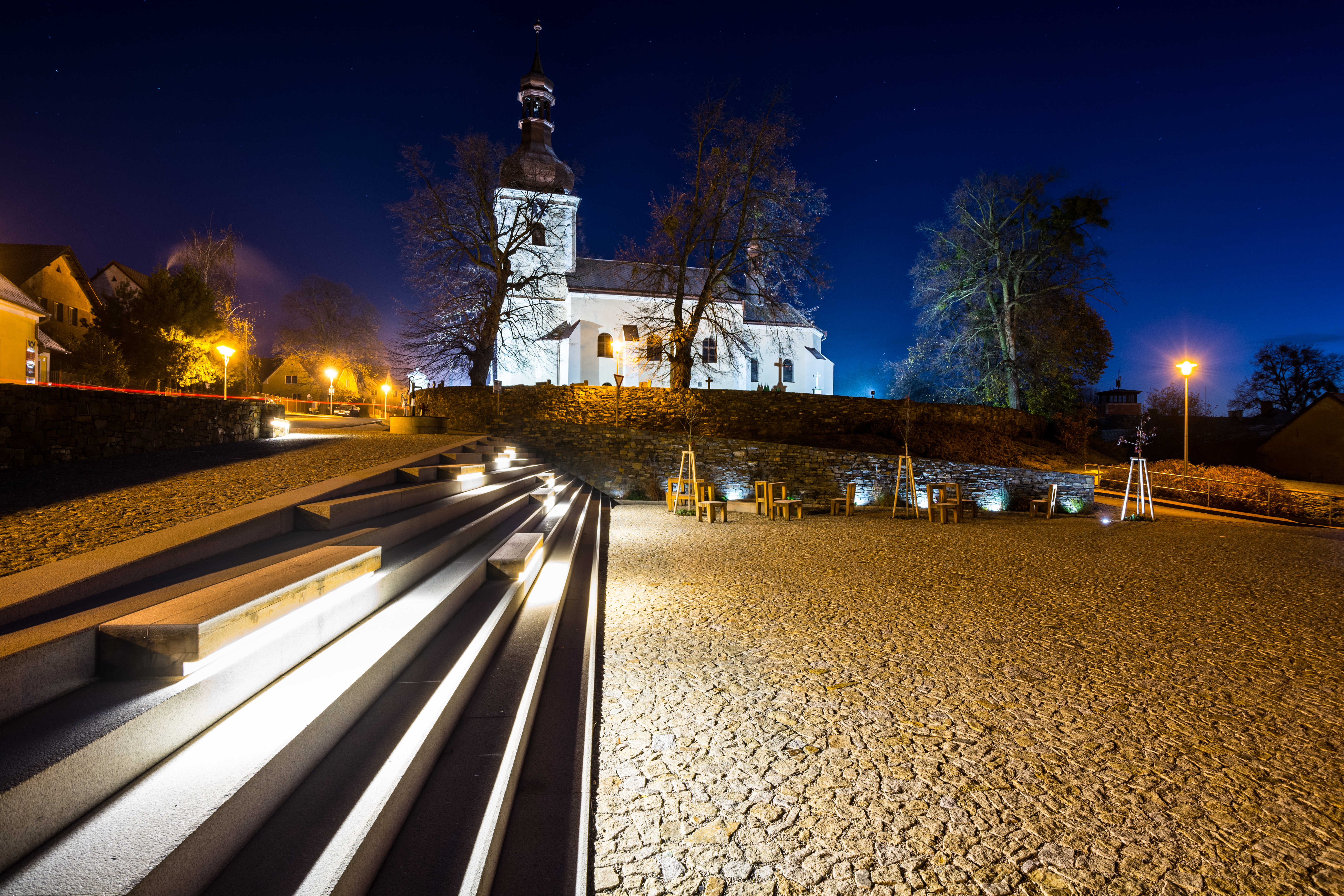 Velká Polom – revitalizace návsi - Budowa dróg i mostów