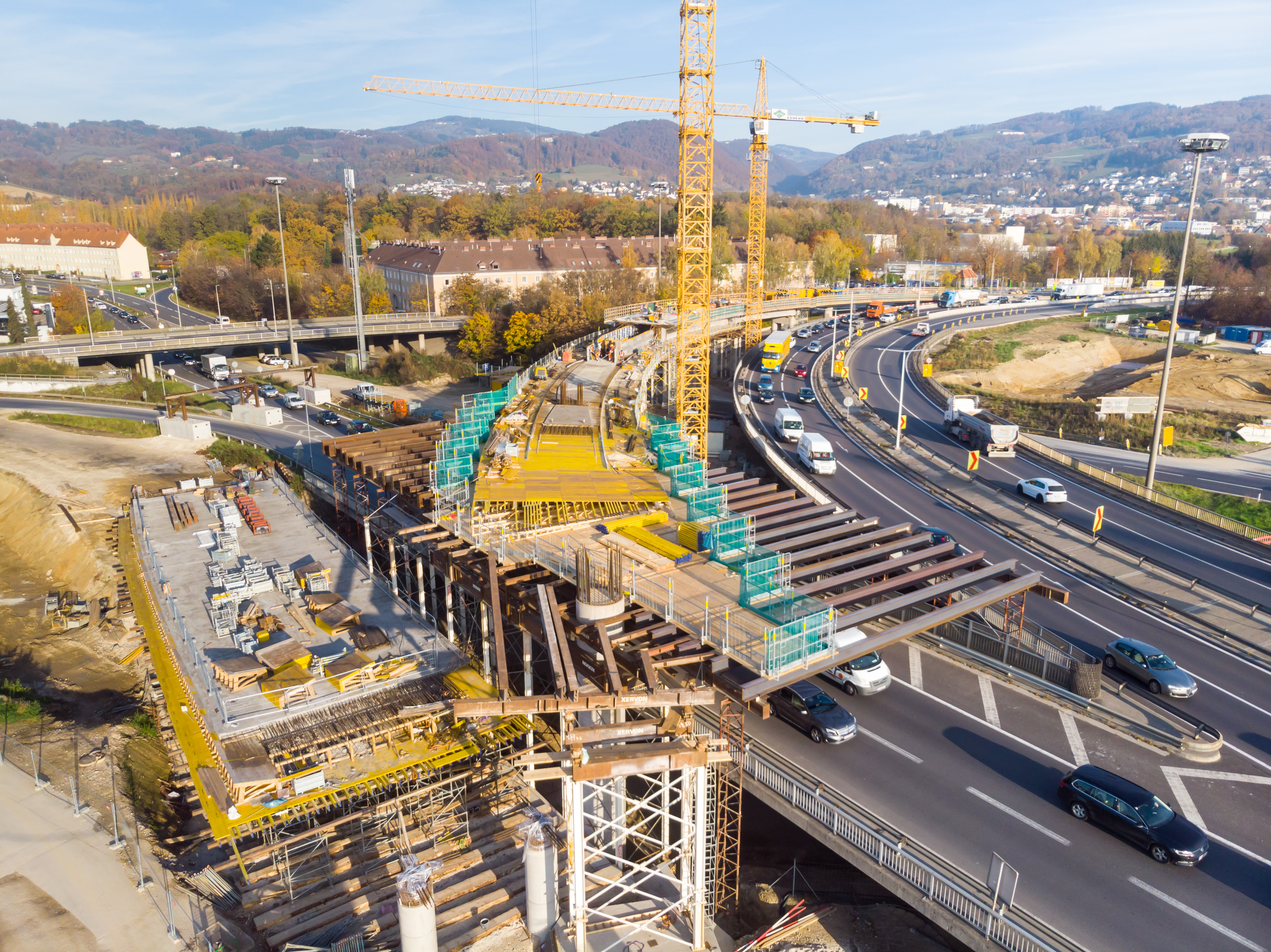 Linz A7 Bypassbrücken  - Budowa dróg i mostów