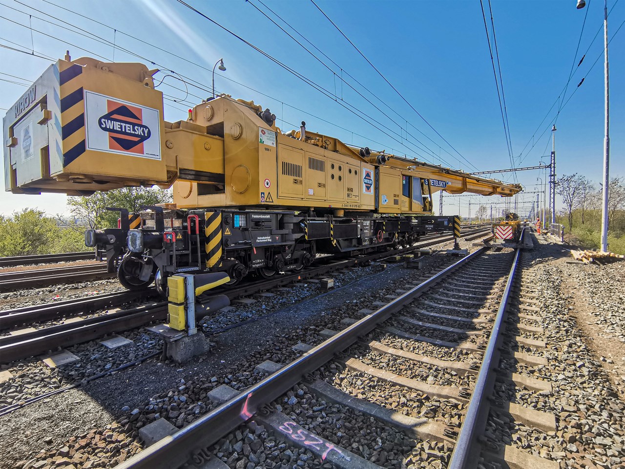Pokládka kolejí, Prosenice - Budownictwo kolejowe Pokládka kolejí, Prosenice - Budownictwo kolejowe