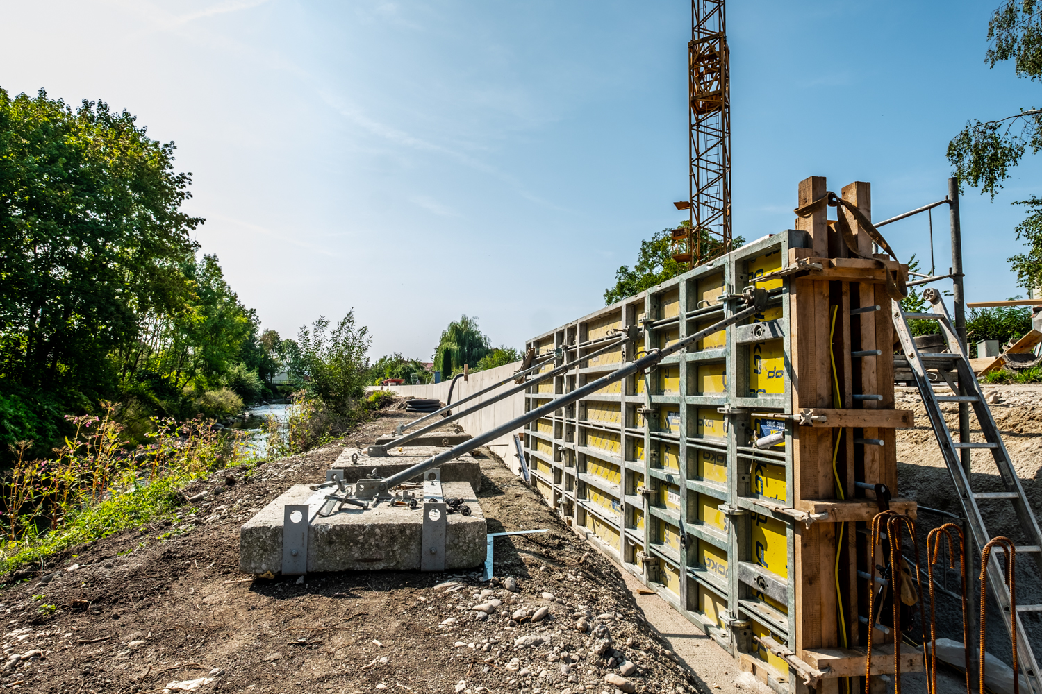 Hochwasserschutzanlage, Antiesen - Budownictwo lądowe podziemne