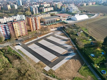 Výstavba parkoviště na pelhřimovském sídlišti - CZ
