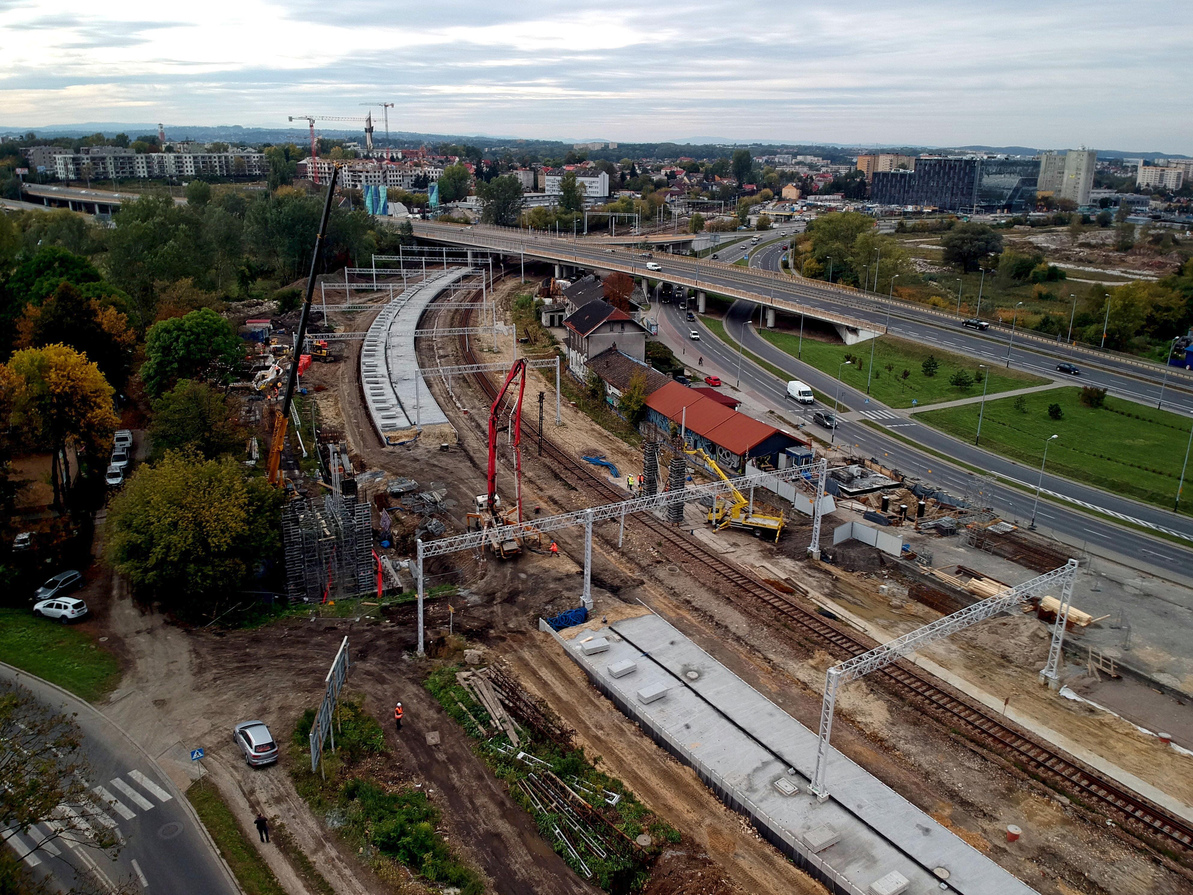 Linia 94 – Odcinek Kraków Bonarka – Podbory Skawińskie - Budownictwo kolejowe