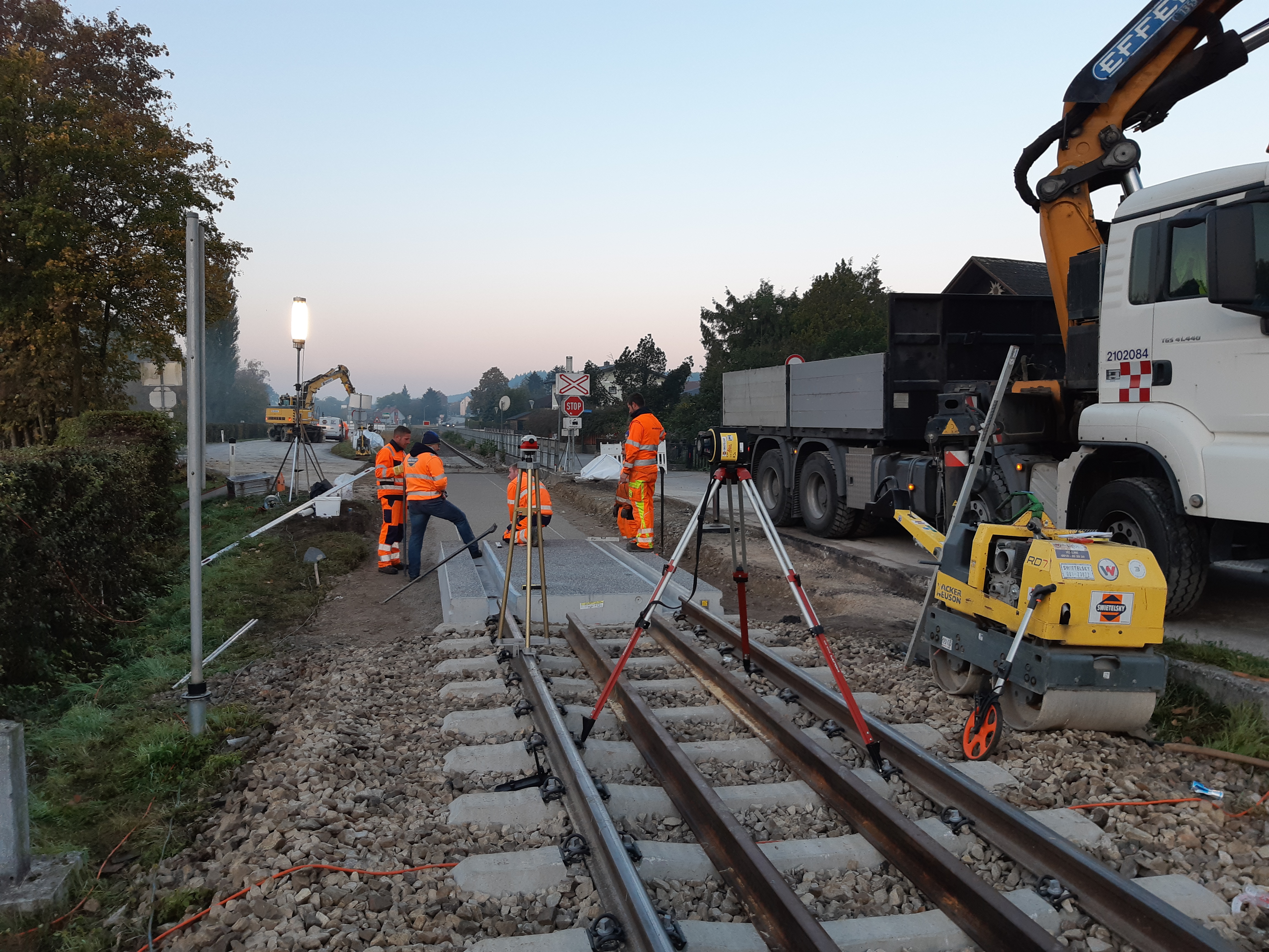 Erneuerung EK mit Gleistragplatten - Budownictwo kolejowe