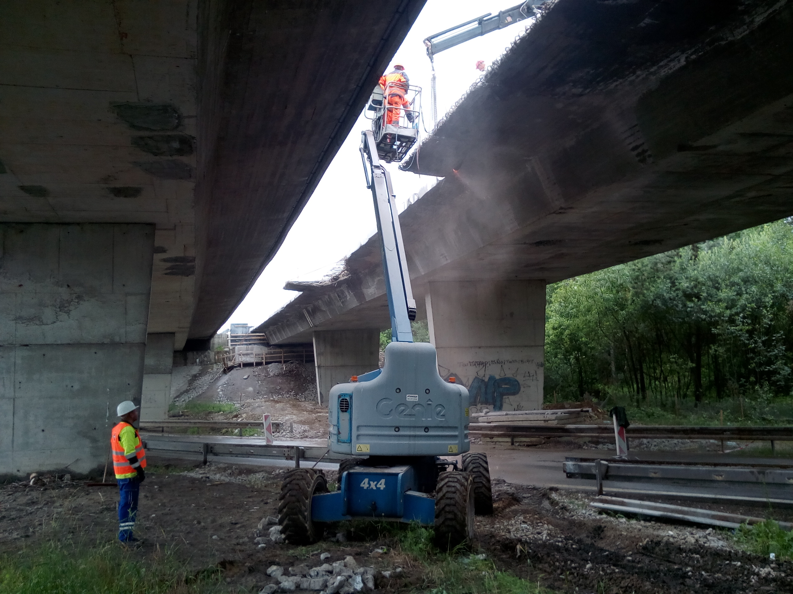 Búracie práce na mostných objektoch - Kompetencje specjalistyczne