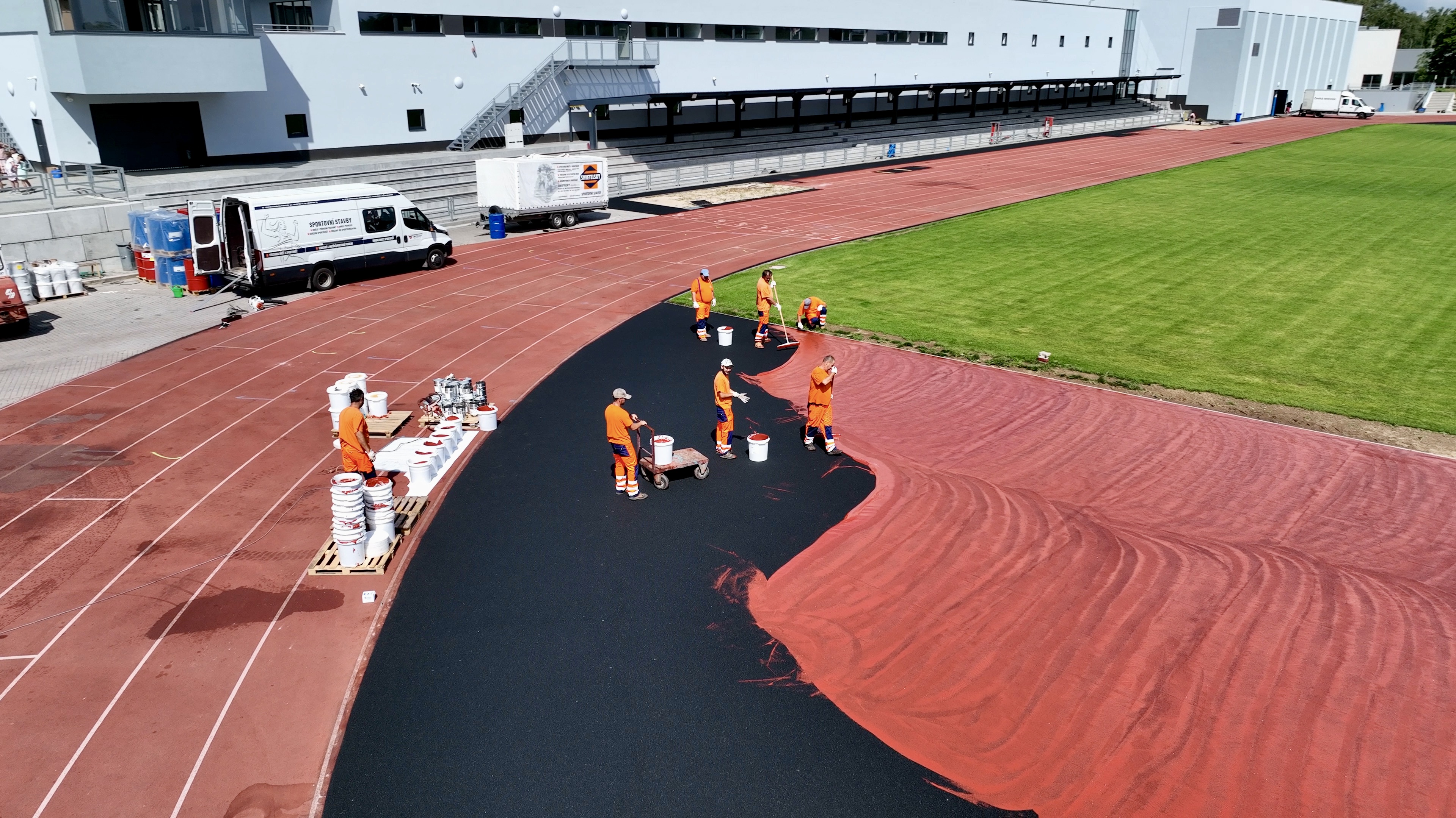 Tábor – retoping povrchů na Stadionu Míru - Kompetencje specjalistyczne